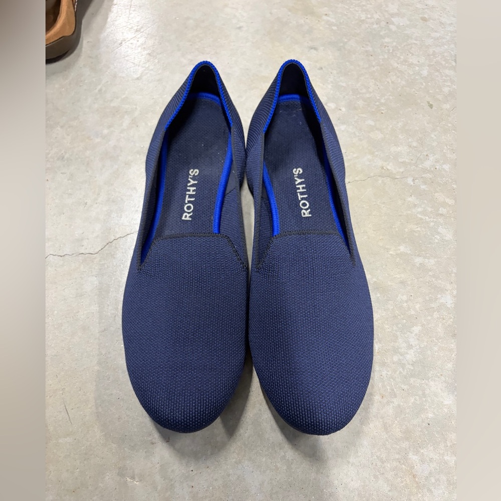 Rothy's Navy Blue Knit Loafers